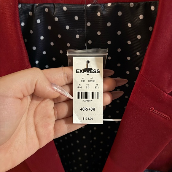 Express Red Blazer - Picture 2 of 5